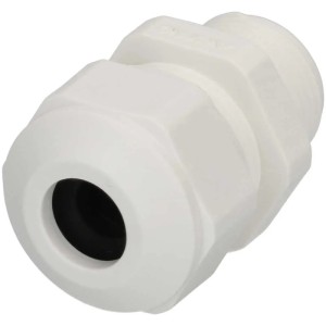 Presse-étoupe blanc Progress GFK M20 pour entrée de câble, 6-8mm.