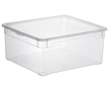 Boîtes de rangement en plastique transparent 2L avec couvercle CLEAR BOX