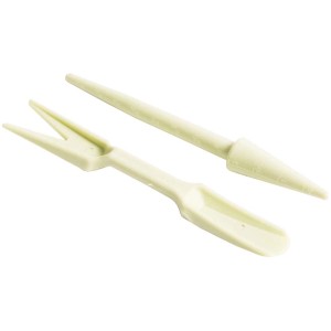 Set de repiquage Videx, vert lime, 2 pièces : plantoir et fourchette pour le jardinage.