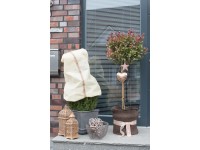 Videx Winterschutz Vlieshaube Glamour 110 x 110 cm Stein/Silber