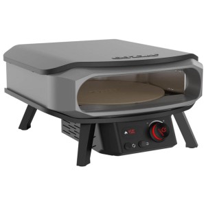 Forno per pizza elettrico Cozze Premium Rotate 17" con pietra, display digitale, ideale per pizza.