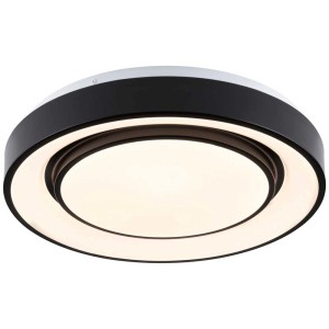 Schwarz-weisse Paulmann Rainbow LED Deckenleuchte, 750 lm, Ø 37,5 cm.