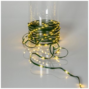 Guirlande lumineuse LED Star Trading Dew Drop Micro, blanc chaud, pour intérieur et extérieur.
