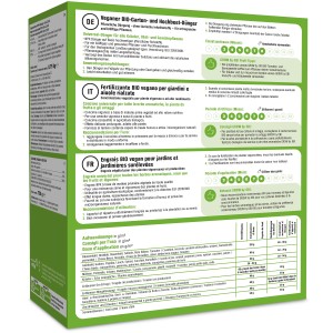 GROW by OBI Engrais bio végan pour jardin et potager surélevé, paquet de 750g.