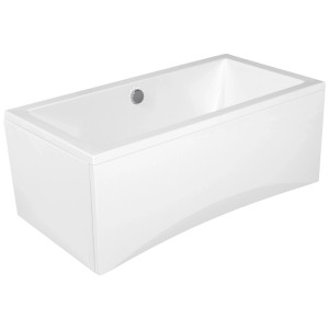 Vasca da bagno rettangolare Cersanit Intro in acrilico bianco, 150x75 cm.