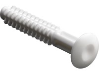 Hettich Kunststoff-Einschlagdübel mit Rillen Ø 6,9 mm x 39 mm Weiss 16 Stk.