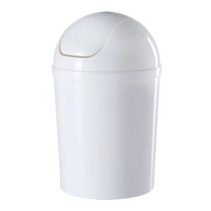 Cestino basculante bianco diaqua® da 2 l per bagno o cosmetici.