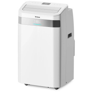 Climatiseur Trisa Cool Mate X77 Pro, unité portable blanche avec écran.
