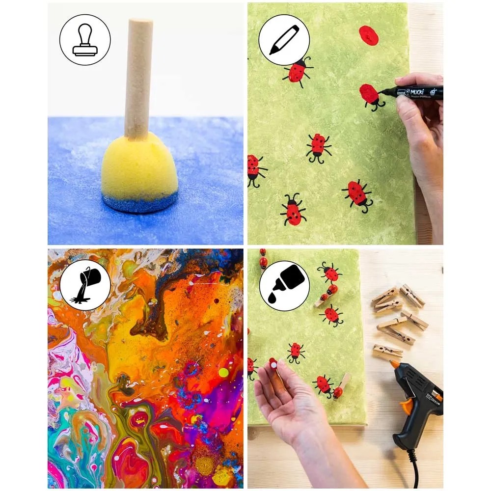 Telaio A Cuneo 3D Con Tela Bianco 50 X 70 Cm Acquista Da - Foto 2