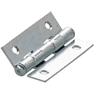 Charnière Hettich, étroite, acier galvanisé, 40x25x1 mm, pour équipement de meuble.