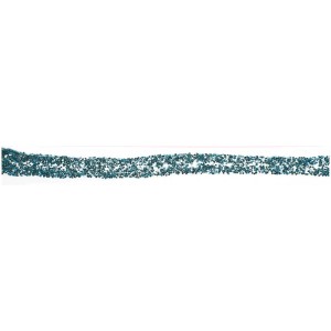 Hellblauer Glitzerkleber aufgetragen, ideal zum Basteln und Dekorieren.