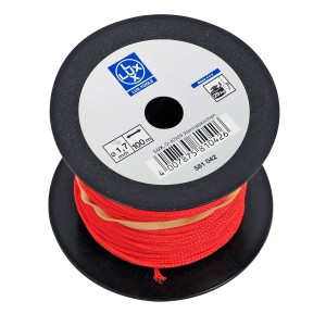 Bobine de fil à tracer rouge LUX Classic, 100 m, pour mesures et traçages.