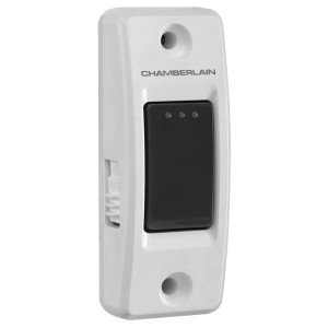 Pulsante a parete Chamberlain CB 75 REV illuminato bianco per apriporta garage.