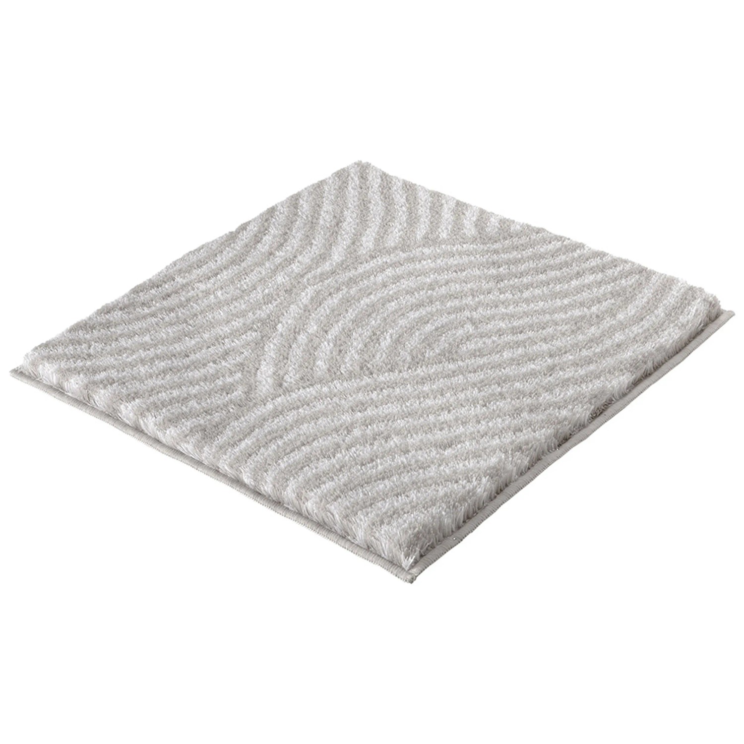 Kleine Wolke Oslo bath mat, 100% polyester, platinum, 90 x 60 cm, 90 x 60 cm, 4004478268425