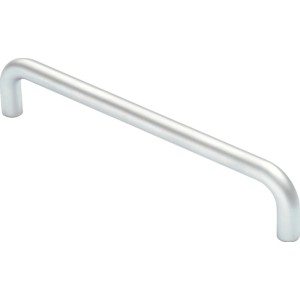 Maniglia per mobili 6175, cromo opaco, in metallo, interasse 128 mm.