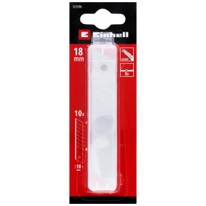 Lame a segmenti Einhell 18 mm, 10 pezzi in blister. Lame in acciaio per cutter.
