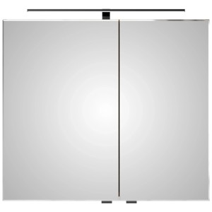 Armoire de toilette Pelipal Quantum 07, Chêne Riviera, 80cm de large, avec éclairage LED.