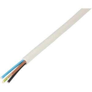 Cavo TT grigio CH-N1VV-U 4 x 1,5 mm² con conduttori colorati per installazione domestica.