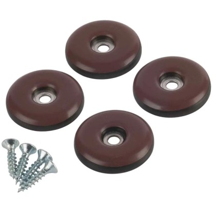 Patin PTFE Easyglider Premium à visser Marron Ø 30 mm / 4 pcs