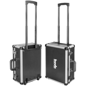 Trolley à outils KWB, rempli de 175 pièces, mallette à outils roulante en aluminium.