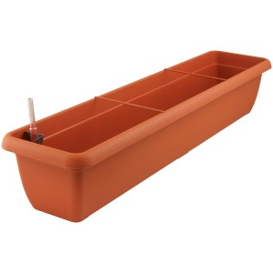 Jardinière en terre cuite Aqua Andalucia avec système d'arrosage, longueur 100cm.
