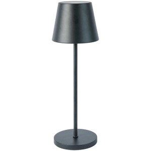 Lampada da tavolo a LED Greemotion con cambio colore, nera, per giardino e terrazza.