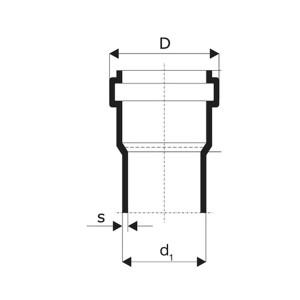 Marley HTB-Bogen 87° DN 110, schema per tubo HT, tubo di scarico.