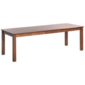 Table de salle à manger extensible Beliani Madura en bois marron, jusqu'à 10 personnes.