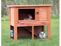 Trixie Kleintierstall Natura mit Freilaufgehege 116 x 97 x 63 cm Braun