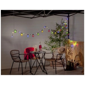 Guirlande lumineuse LED Star Trading Bolla Multicolor avec 60 LED, idéale pour jardin et terrasse.