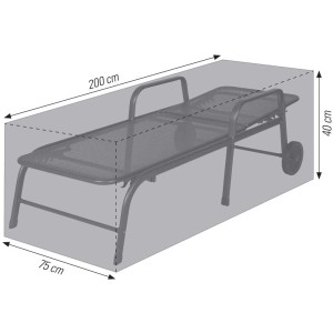 Copertura protettiva antracite Acamp Cappa Air per lettino da giardino, dimensioni: 40x75x200 cm.