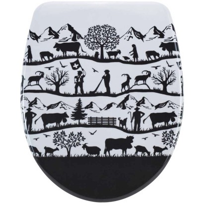 Diaqua® WC-Sitz Swiss Dream Duroplast Mehrfarbig mit Absenkautomatik