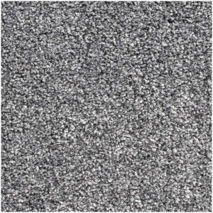 Moquette anthracite Valeria au mètre avec envers en feutre, vue détaillée.