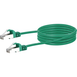 Cavo di rete verde Schwaiger CAT 6, 0,5 m, per computer e multimedia.