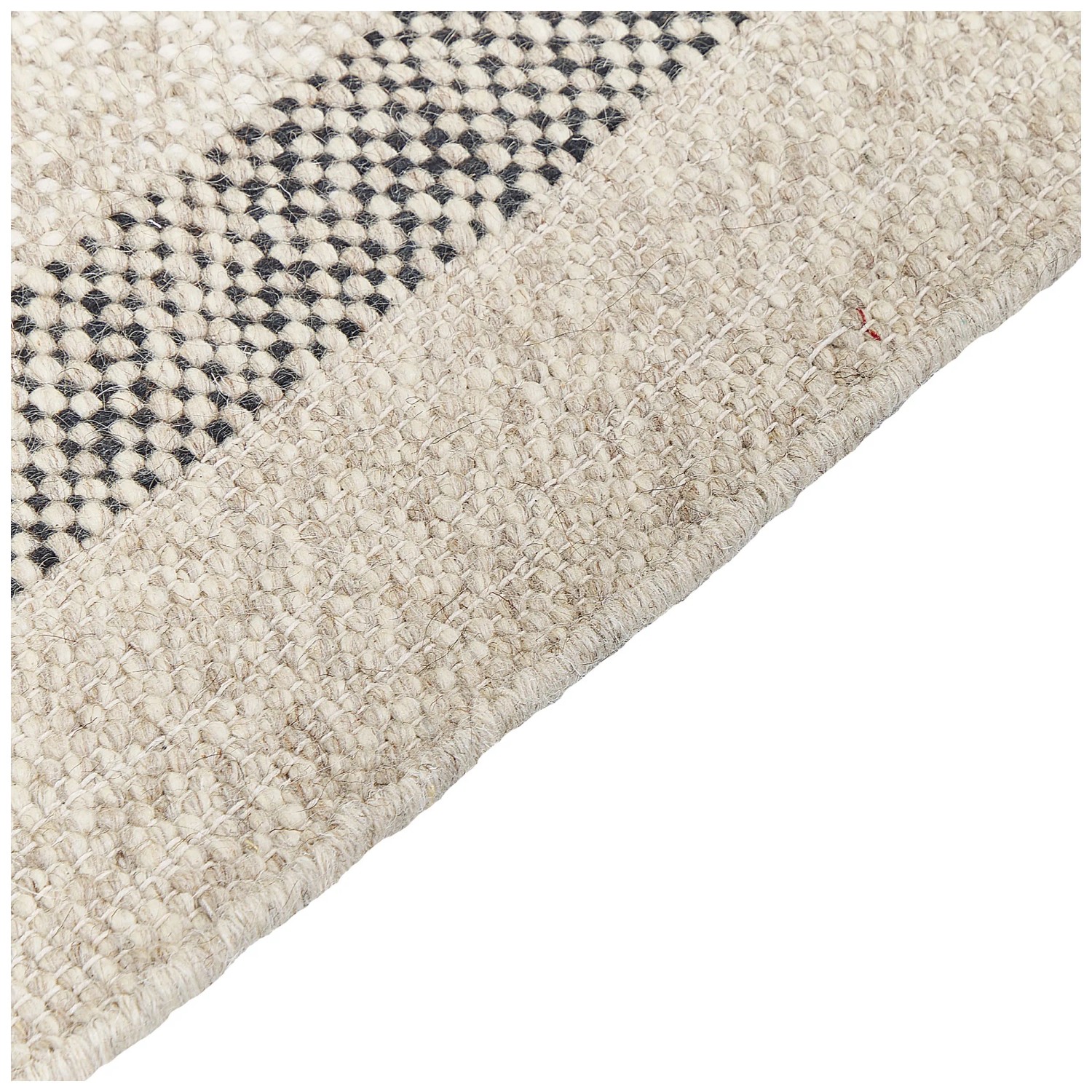 Obie Rug Beliani Tapis Tacettin laine Blanc 80 x 150 cm