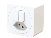 AP-Kleinkombi Doppel-Druckschalter maxONE S3+3 / T13 / 10 A / 250 V AP-Kleinkombi Doppel-Druckschalter maxONE S3+3 / T13 / 10 A / 250 V