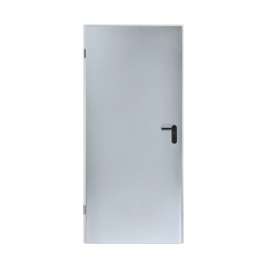 Élément de porte ZK suspendu, galvanisé, 750x1875x85 mm, DIN gauche, avec poignée noire.