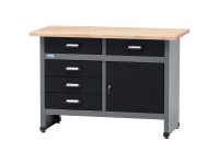 Küpper Werkbank Modell 12040 Schwarz-Hellgrau (HxBxT) 84 x 120 x 60 cm