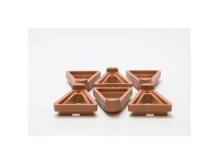 Guardies Topfuntersetzer Terracotta (HxBxT) 10 x 7,5 x 5,7 cm / 6 Stk.