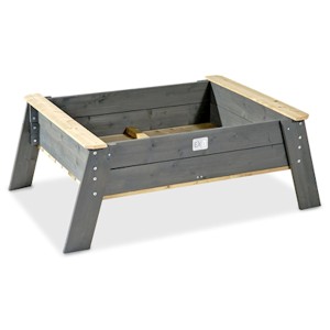 Tavolo da sabbia in legno Exit Aksent XL, smaltato grigio, per giardino e terrazza.
