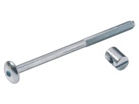 Verbindungsbeschlag mit Flachkopf und Kloben verzinkt Stahl 4 Stk.