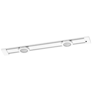Osram LED Linéaire à fixer sous meuble Linear Magnet 2 Spot, blanc mat, 44,5 cm. Idéal cuisine et plan de travail.
