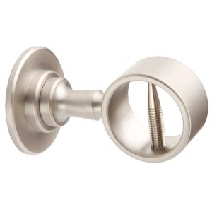 Supporto a parete per funi corrimano, Ø 30 mm, ottone nichelato opaco.
