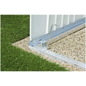 Telaio a terra Biohort per GS 190 per casetta da giardino: telaio in alluminio con ancoraggio a terra per una base sicura.