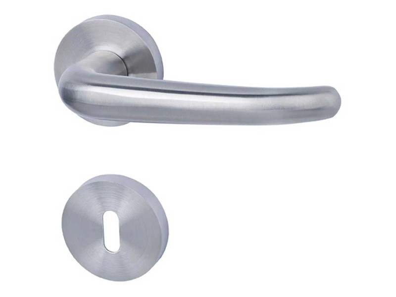 Maniglia Per Porta Lavuzo Trapini Nero - Maniglie Porte Interne Su Scudo Cieco - Foto 11