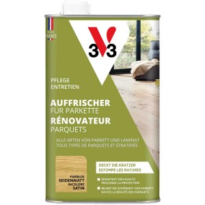 Holzpflege: Parkett-Auffrischer für Holzfußböden, farblos, seidenmatt.
