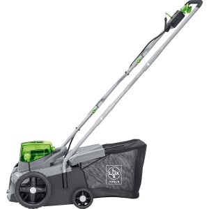 Scarificateur électrique Lux A-VL-2x20/36 : avec bac de ramassage et manche pliable.