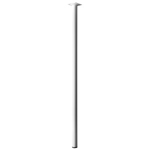 Gamba per tavolo Hettich bianca, Ø 30 mm, altezza 800 mm, per costruzione mobili.