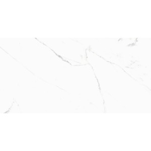 Piastrella da parete Casablanca, gres, bianco lucido, 30x60 cm, effetto marmo.