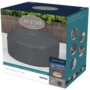 Confezione della copertura termica Bestway Lay-Z-Spa EnergySense per vasche idromassaggio rotonde fino a Ø 180 cm.